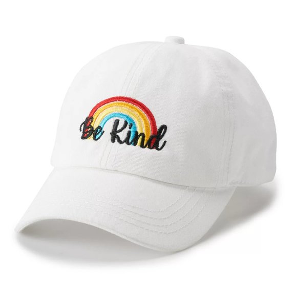 David and Young Accessories - NWT Be Kind Rainbow Baseball Hat